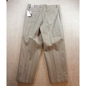 NEW Vintage STRUCTURE Mens Glen Plaid Flat Front Cotton Blend‎ Dress Pants 36x30